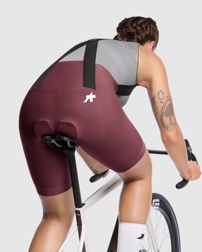 Salopette Corta ASSOS UMA GT S11 Donna Burgundy Red