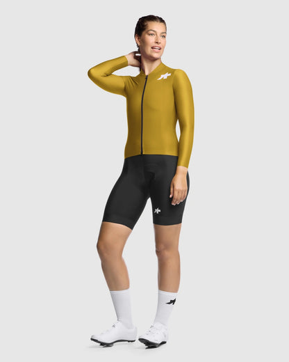 Maillot ASSOS UMA GT S11 EVO Maniche Lunghe Donna Godlen Yellow