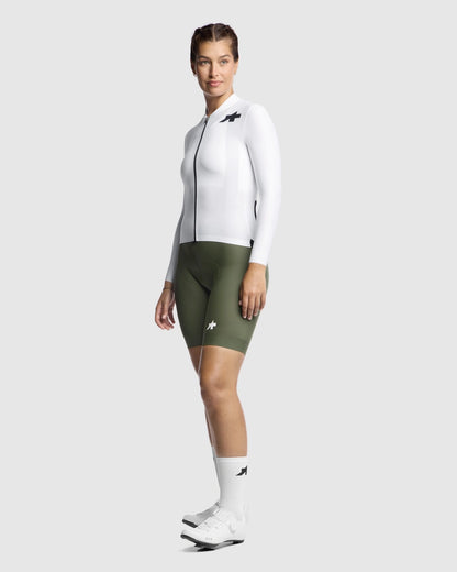 Maillot ASSOS UMA GT S11 EVO Maniche Lunghe Donna Bianco