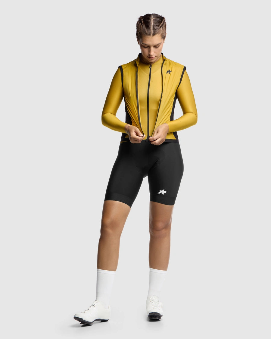 ASSOS UMA GT WIND S11 Giacca senza maniche donna giallo oro