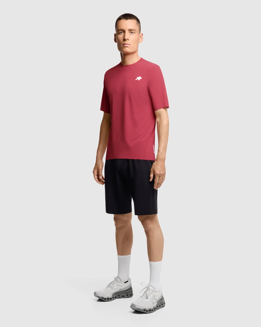 ASSOS TACTICA POST RIDE T5 Maglia a manica corta Deep Berry