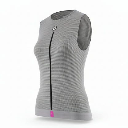 Sottoindumento ASSOS NS SKIN LAYER P1 Senza Maniche Donna Grigio