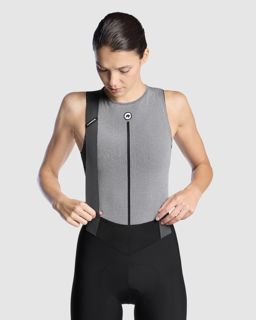 ASSOS NS SKIN LAYER P1 Intimo senza maniche Donna Grigio