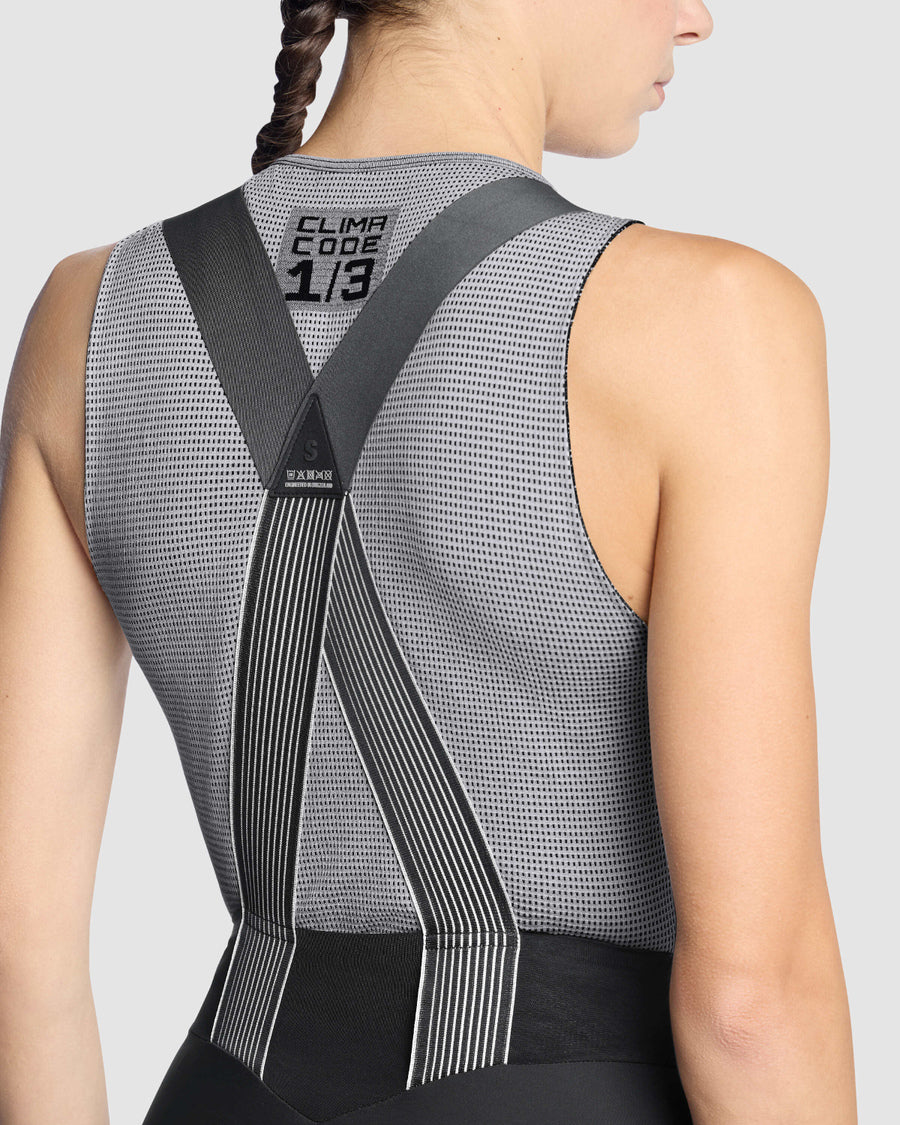 Intimo ASSOS NS SKIN LAYER P1 senza maniche da donna, grigio