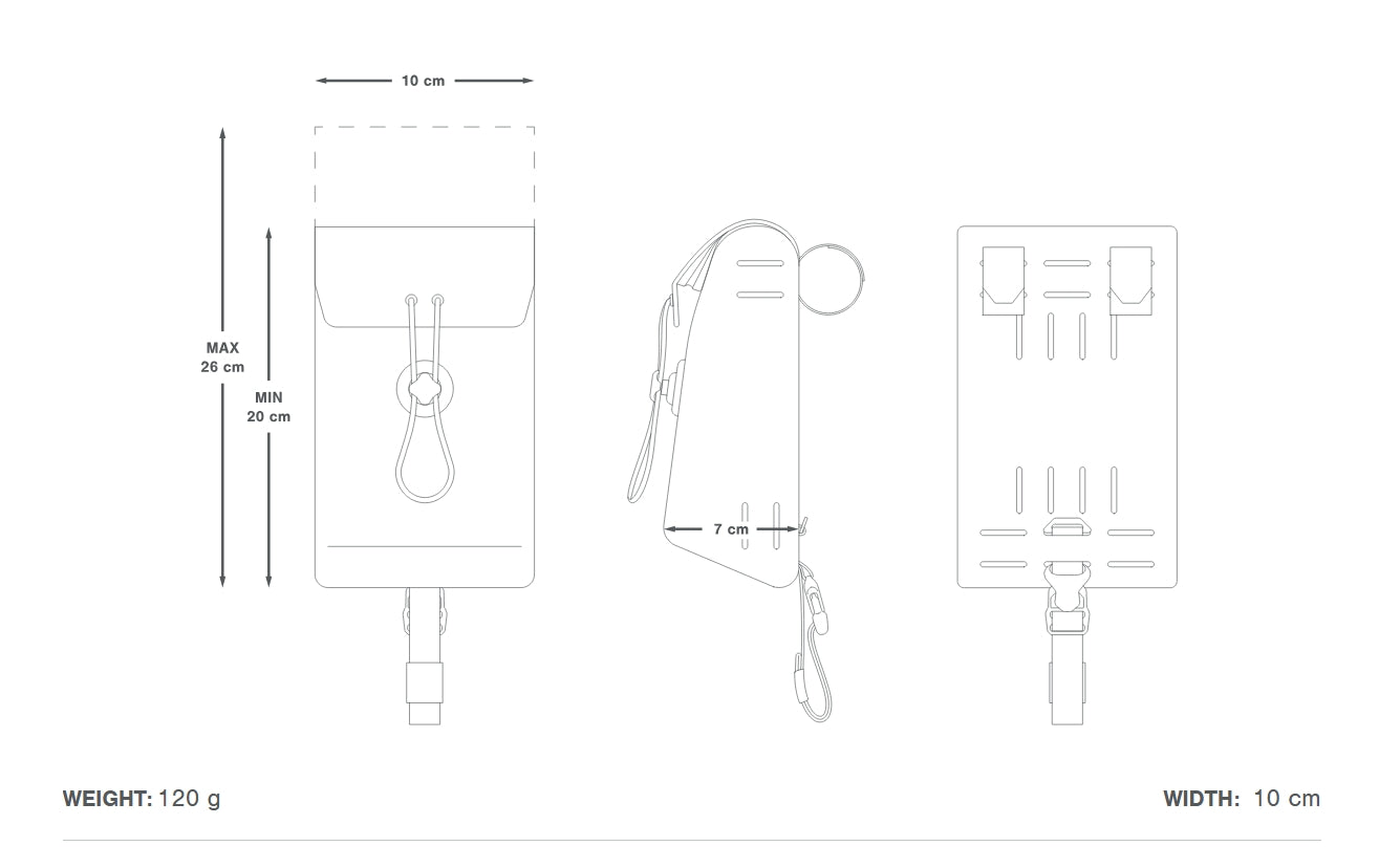 APIDURA EXPEDITION STEM PACK Borsa manubrio 1,3 L Nero