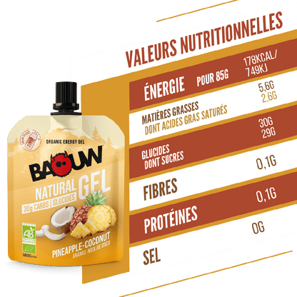 Gel Energetico BAOUW BIO Ananas/Cocco (85g)
