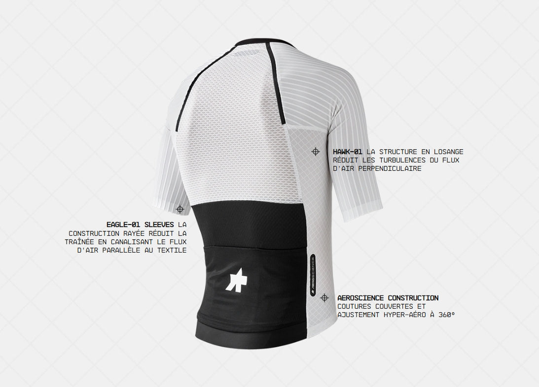 ASSOS EQUIPE RSR BOLIDE Maglia bianca