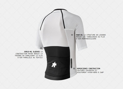 Maglia ASSOS EQUIPE RSR BOLIDE Maniche Corte Bianco