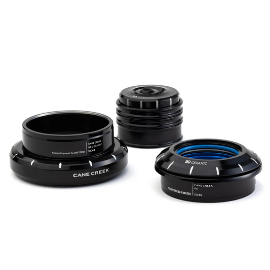 Cuffia CANE CREEK 110 Ceramic Tapered , 1 1/8"-1.5", ZS44/28.6/H8 | EC44/40/H12, nero/argento