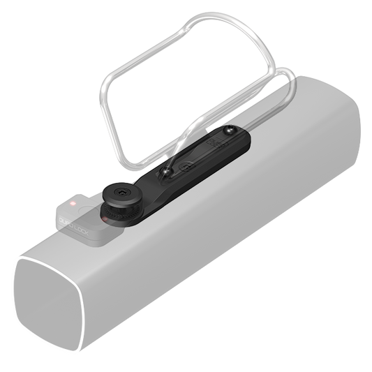 Supporto di fissaggio per allarme e localizzatore QUADLOCK BOTTLE CAGE sul portaborraccia