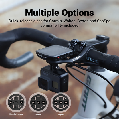 COOSPO BCM-B01 Supporto Ciclocomputer per Manubrio Curvo