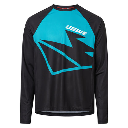 Maillot USWE BERG MTB Maniche Lunghe Nero/Blu