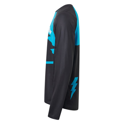 Maillot USWE BERG MTB Maniche Lunghe Nero/Blu