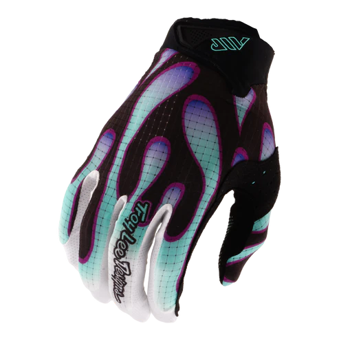 Guanti TROY LEE DESIGNS AIR OVERSPRAY Nero/Real Teal