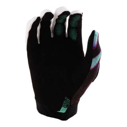 Guanti TROY LEE DESIGNS AIR OVERSPRAY Nero/Real Teal