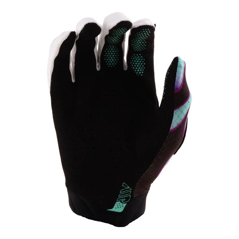 Guanti TROY LEE DESIGNS AIR OVERSPRAY Junior Nero/Real Teal