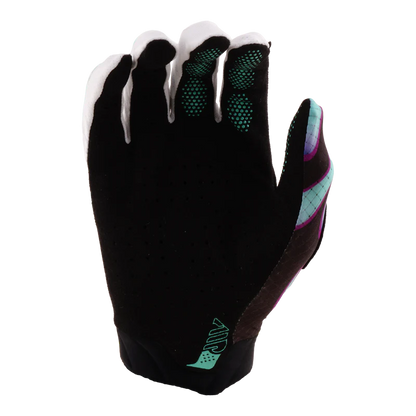 Guanti TROY LEE DESIGNS AIR OVERSPRAY Junior Nero/Real Teal