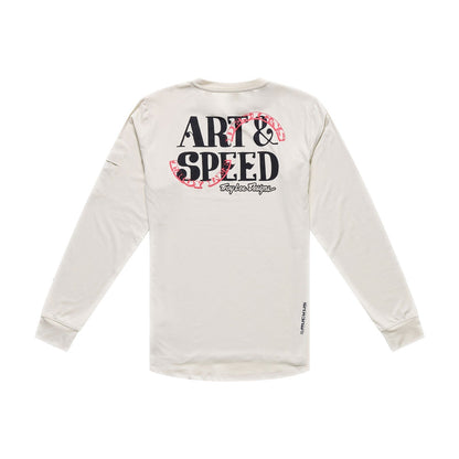 Maglia TROY LEE DESIGNS RUCKUS RIDE ART ET SPEED Maniche Lunghe Pumice