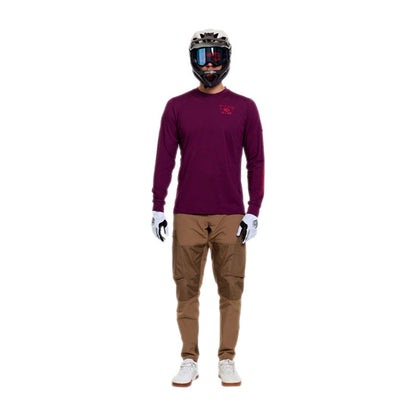 Maglia TROY LEE DESIGNS RUCKUS RIDE LOCKDOWN Maniche Lunghe Sangria