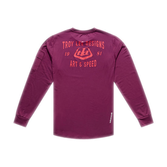 TROY LEE DESIGNS RUCKUS RIDE LOCKDOWN Maglia a maniche lunghe Sangria