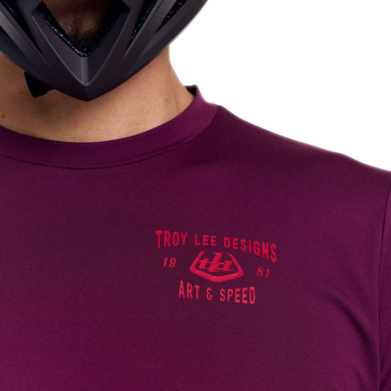 TROY LEE DESIGNS RUCKUS RIDE LOCKDOWN Maglia a maniche lunghe Sangria