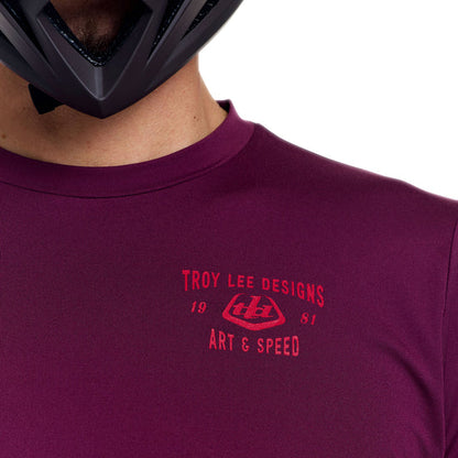 Maglia TROY LEE DESIGNS RUCKUS RIDE LOCKDOWN Maniche Lunghe Sangria