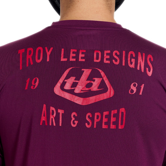 TROY LEE DESIGNS RUCKUS RIDE LOCKDOWN Maglia a maniche lunghe Sangria