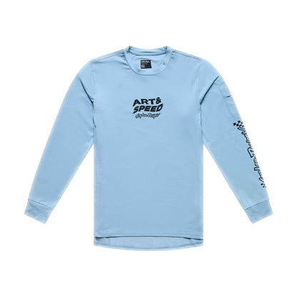 Maglia TROY LEE DESIGNS RUCKUS RIDE WAVES Maniche Lunghe Blu