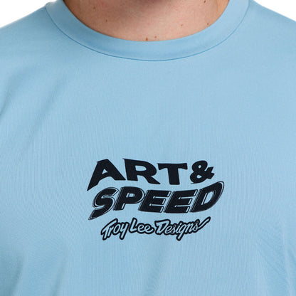 Maglia TROY LEE DESIGNS RUCKUS RIDE WAVES Maniche Lunghe Blu