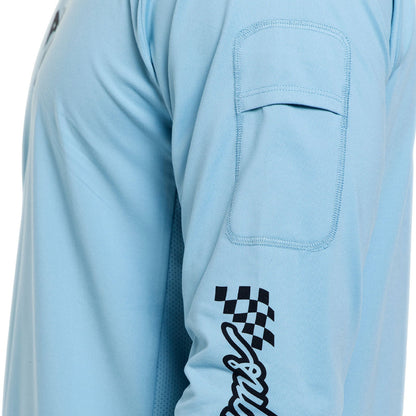 Maglia TROY LEE DESIGNS RUCKUS RIDE WAVES Maniche Lunghe Blu