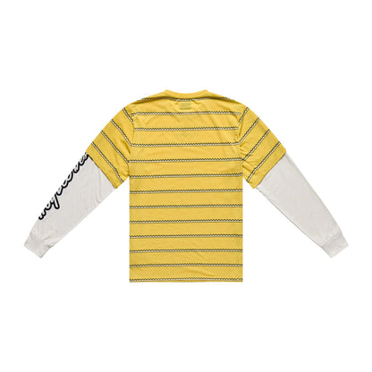 Maglia TROY LEE DESIGNS SKYLINE FAKIE RIDE Maniche Lunghe Gialla
