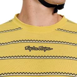 Maglia TROY LEE DESIGNS SKYLINE FAKIE RIDE Maniche Lunghe Gialla