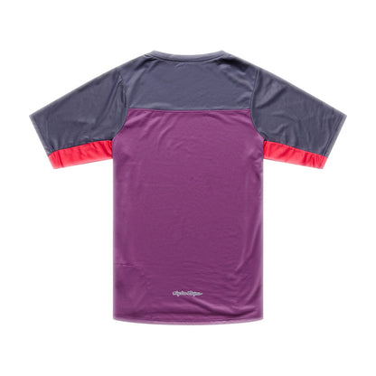 Maglia TROY LEE DESIGNS SKYLINE PRO FANGS ARMY Maniche Corte Sangria