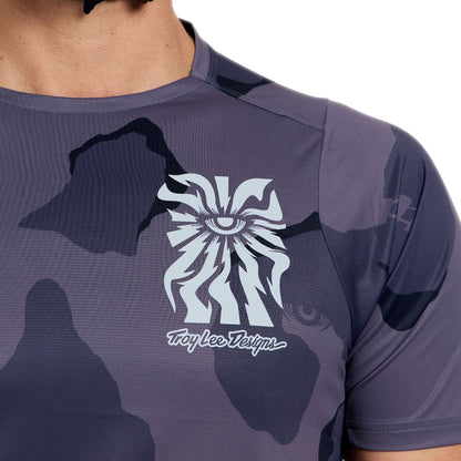 Maglia TROY LEE DESIGNS SKYLINE PRO FLOW CAMO Maniche Corte Carbon