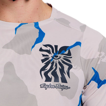 Maglia TROY LEE DESIGNS SKYLINE PRO FLOW CAMO Maniche Corte Pumice