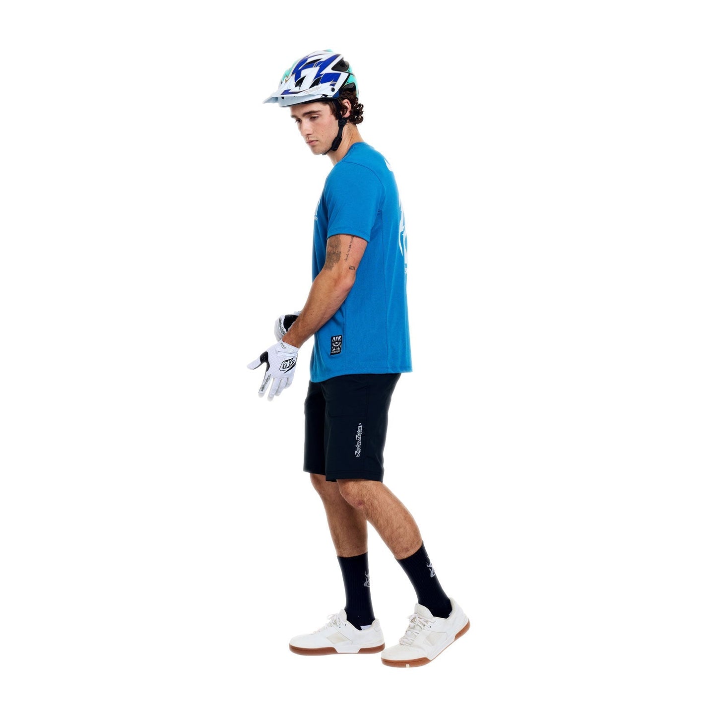 TROY LEE DESIGNS SKYLINE RIDE ONE EYE AERO Maglia a manica corta blu