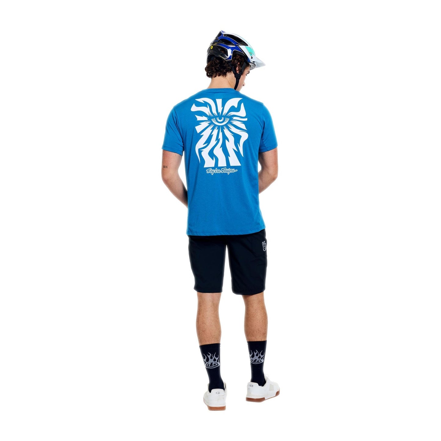 TROY LEE DESIGNS SKYLINE RIDE ONE EYE AERO Maglia a manica corta blu