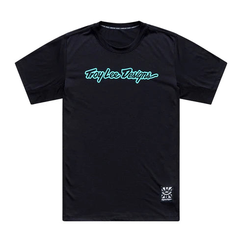 TROY LEE DESIGNSSKYLINE RIDE SIGNATURE Maglia a manica corta nera/verde