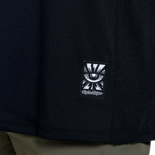 TROY LEE DESIGNS SKYLINE RIDE SIGNATURE Maglia a maniche corte nero/turchese