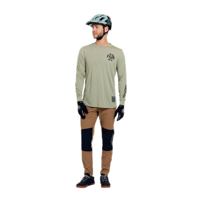 Maillot TROY LEE DESIGNS SKYLINE RIDE STAMPS Maniche Lunghe Sage