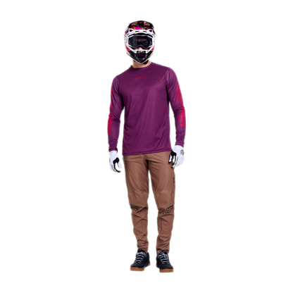 Maglia TROY LEE DESIGNS SPRINT PRO MONO Maniche Lunghe Sangria