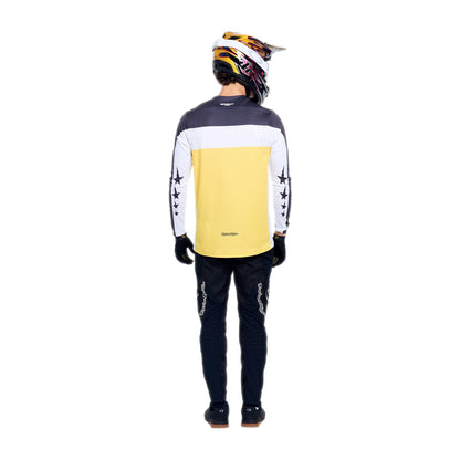 Maglia TROY LEE DESIGNS SPRINT PRO YO MOTO Maniche Lunghe Nero/Giallo