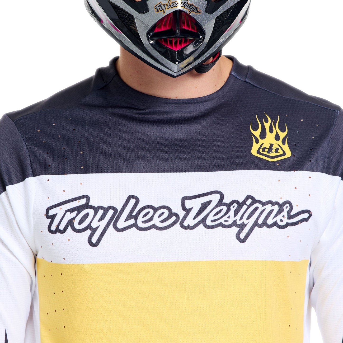 TROY LEE DESIGNS SPRINT PRO YO MOTO Maglia a maniche lunghe nera/gialla