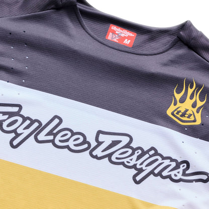 Maglia TROY LEE DESIGNS SPRINT PRO YO MOTO Maniche Lunghe Nero/Giallo