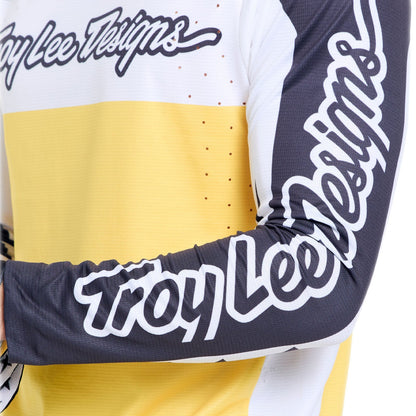 Maglia TROY LEE DESIGNS SPRINT PRO YO MOTO Maniche Lunghe Nero/Giallo