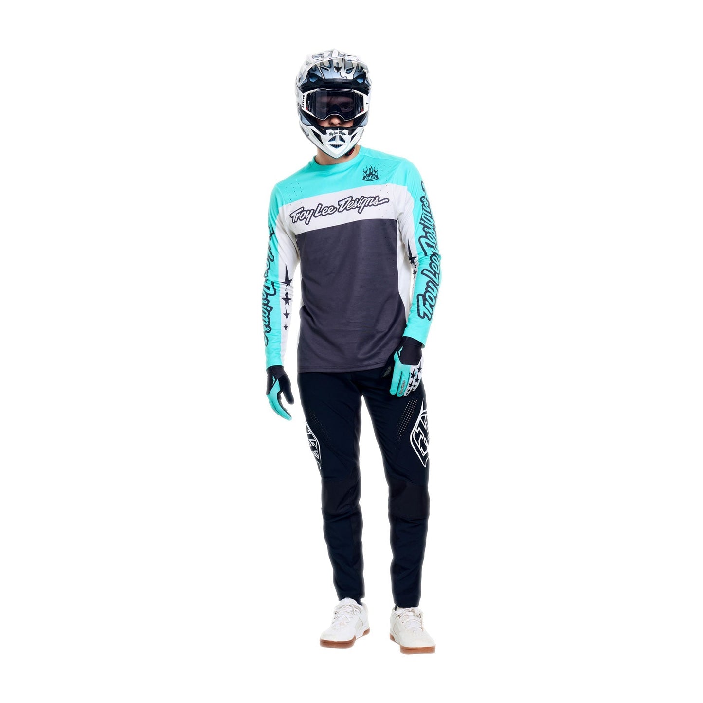 TROY LEE DESIGNS SPRINT PRO YO MOTO Maglia a maniche lunghe nero/blu