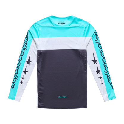 Maglia TROY LEE DESIGNS SPRINT PRO YO MOTO Maniche Lunghe Nero/Blu