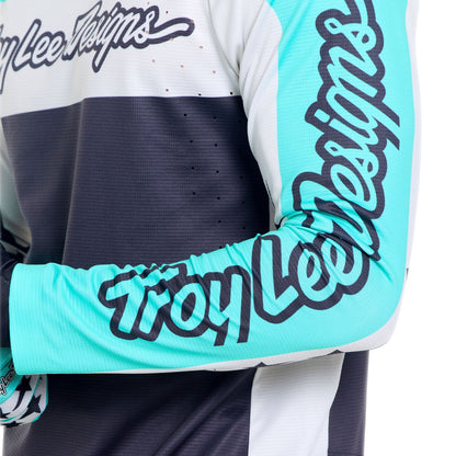 Maglia TROY LEE DESIGNS SPRINT PRO YO MOTO Maniche Lunghe Nero/Blu