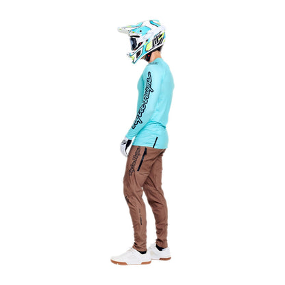 Maglia TROY LEE DESIGNS SPRINT ULTRA MONO Maniche Lunghe Turchese