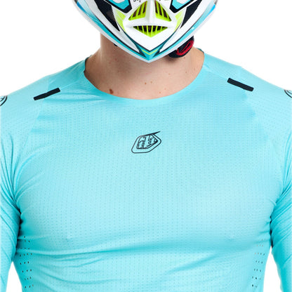 Maglia TROY LEE DESIGNS SPRINT ULTRA MONO Maniche Lunghe Turchese